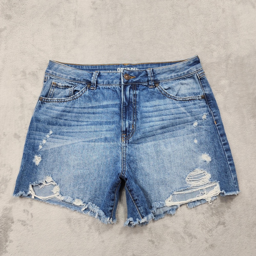 Rewash Shorts Women 13 Juniors Blue Super High Rise Wedge Vintage Reunion Cutoff
